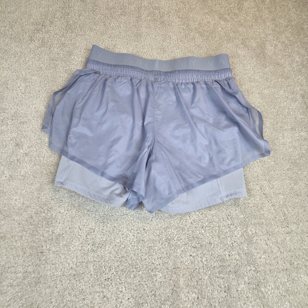 Varley Fresno 2-in-1 Shorts Womens S Blue Compressive Liner High Rise Running - Picture 9 of 9